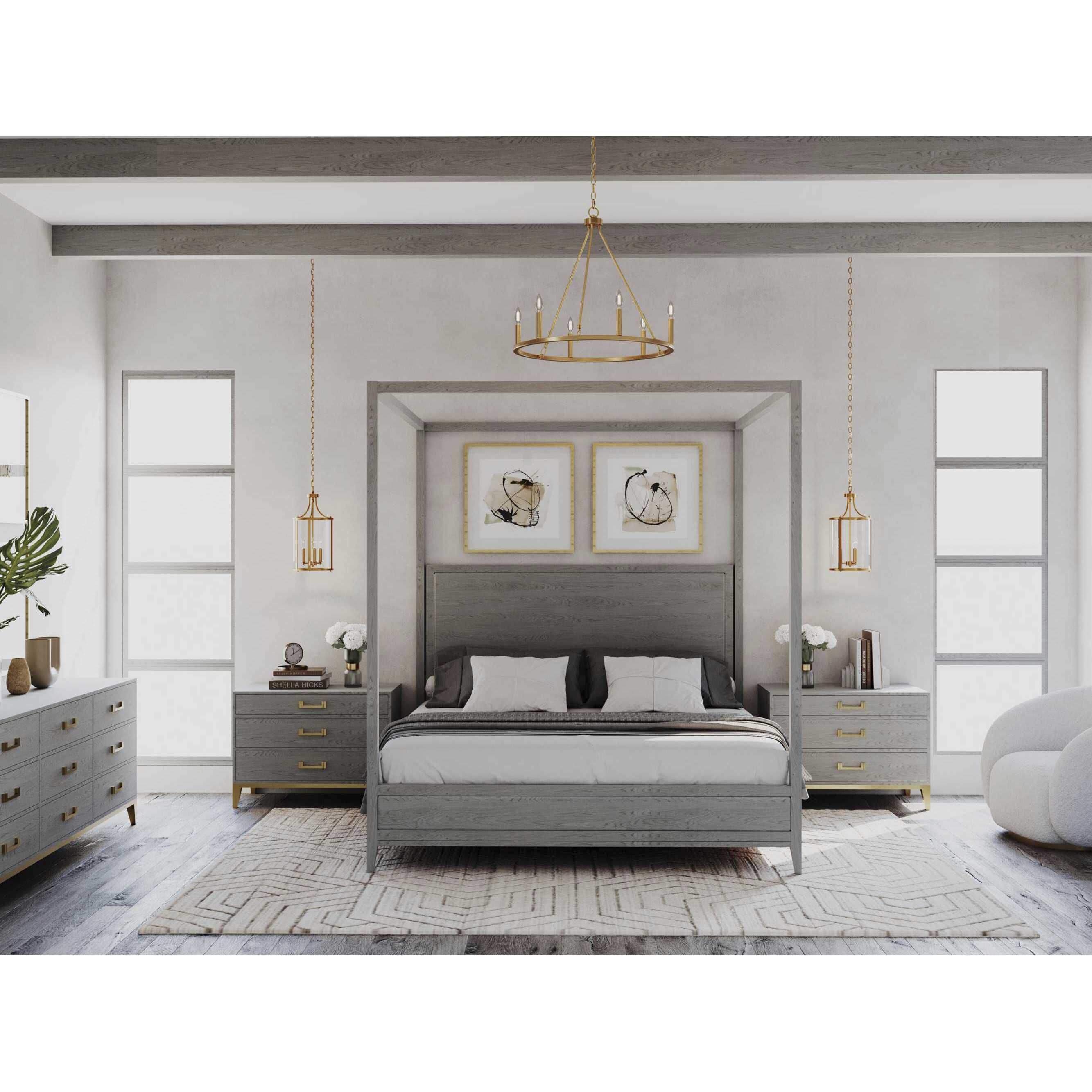 Gilliam 3 Light 10 inch Vintage Brass Foyer Light Ceiling Light