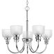 Archie 5 Light 25 inch Chrome Chandelier Ceiling Light
