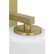 Vertex 1 Light 4.75 inch Brushed Gold Bath Light Wall Light