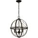 Brandywine 3 Light Antique Bronze Pendant Ceiling Light