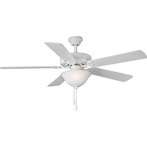 Builder 52 inch White with White/White Blades Ceiling Fan