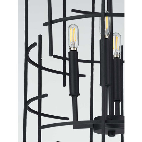 Torres 4 Light 16 inch Textured Black Foyer Pendant Ceiling Light, Design Series