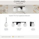 Copeland 3 Light 24 inch Matte Black Vanity Light Wall Light
