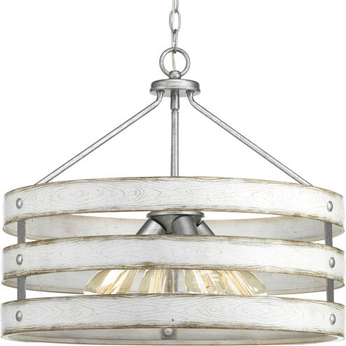 Gulliver 4 Light Galvanized Pendant Ceiling Light