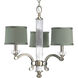 Roxbury 3 Light 20 inch Classic Silver Chandelier Ceiling Light