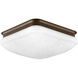 Led Square LED 11.38 inch Antique Bronze Flush Mount Ceiling Light