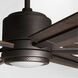 Glandon 60 inch Gilded Iron with Walnut/Driftwood Blades Ceiling Fan, Progress LED