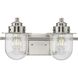 Northlake 2 Light 15.5 inch Brushed Nickel Bath Light Wall Light