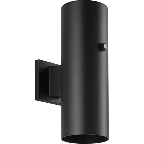 CYL RNDS Outdoor Wall Lantern in Black, Progress LED
