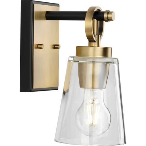 Cassell 1 Light 4.75 inch Vintage Brass Bathroom Vanity Light Wall Light
