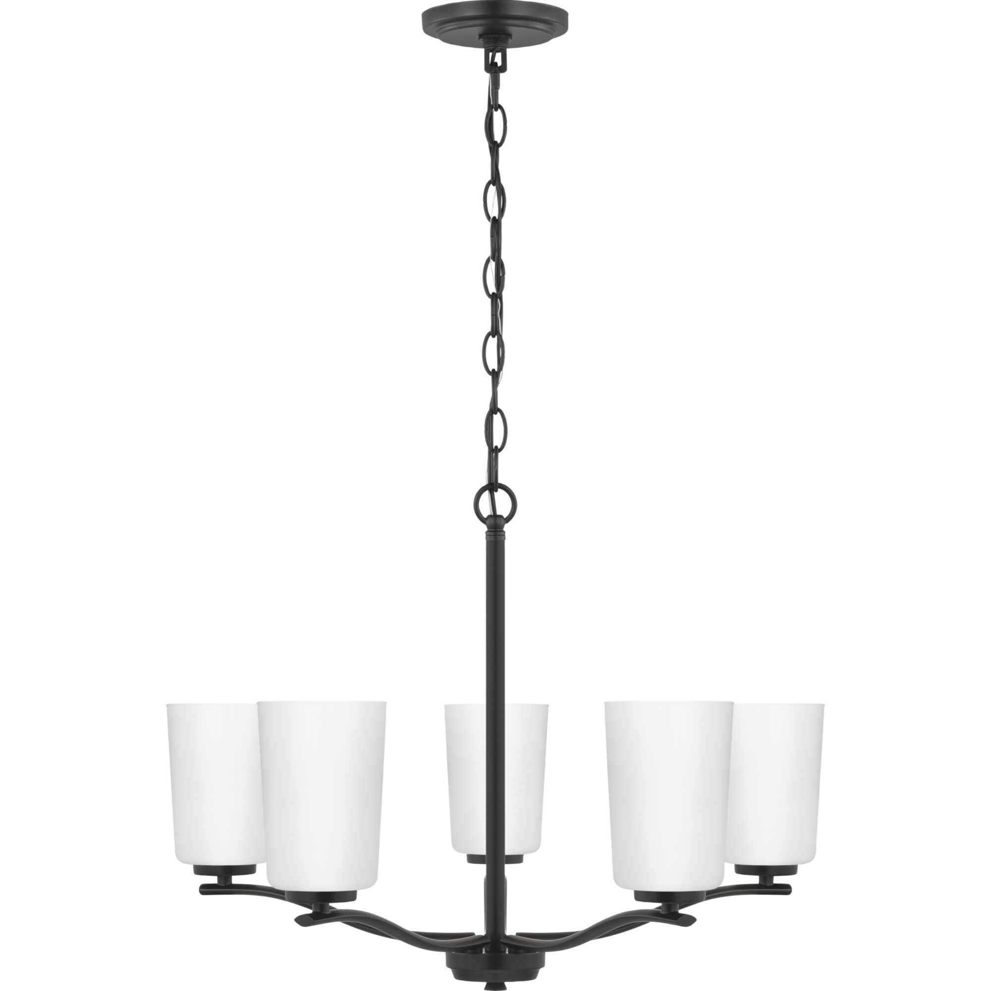 Adley 5 Light 22.87 inch Matte Black Chandelier Ceiling Light 