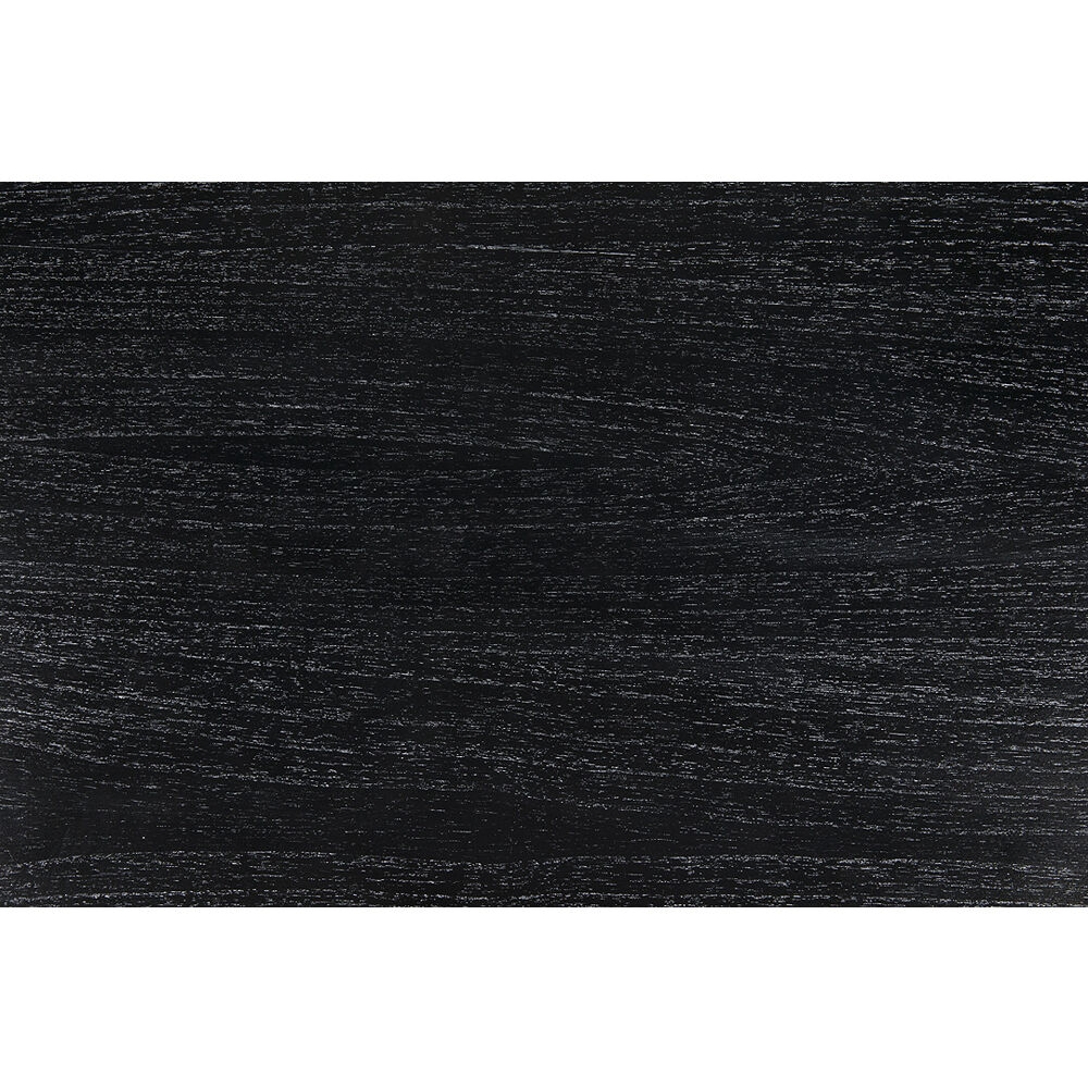 Tambour 44 X 44 inch Hand Rubbed Black with Veneer Top Coffee Table