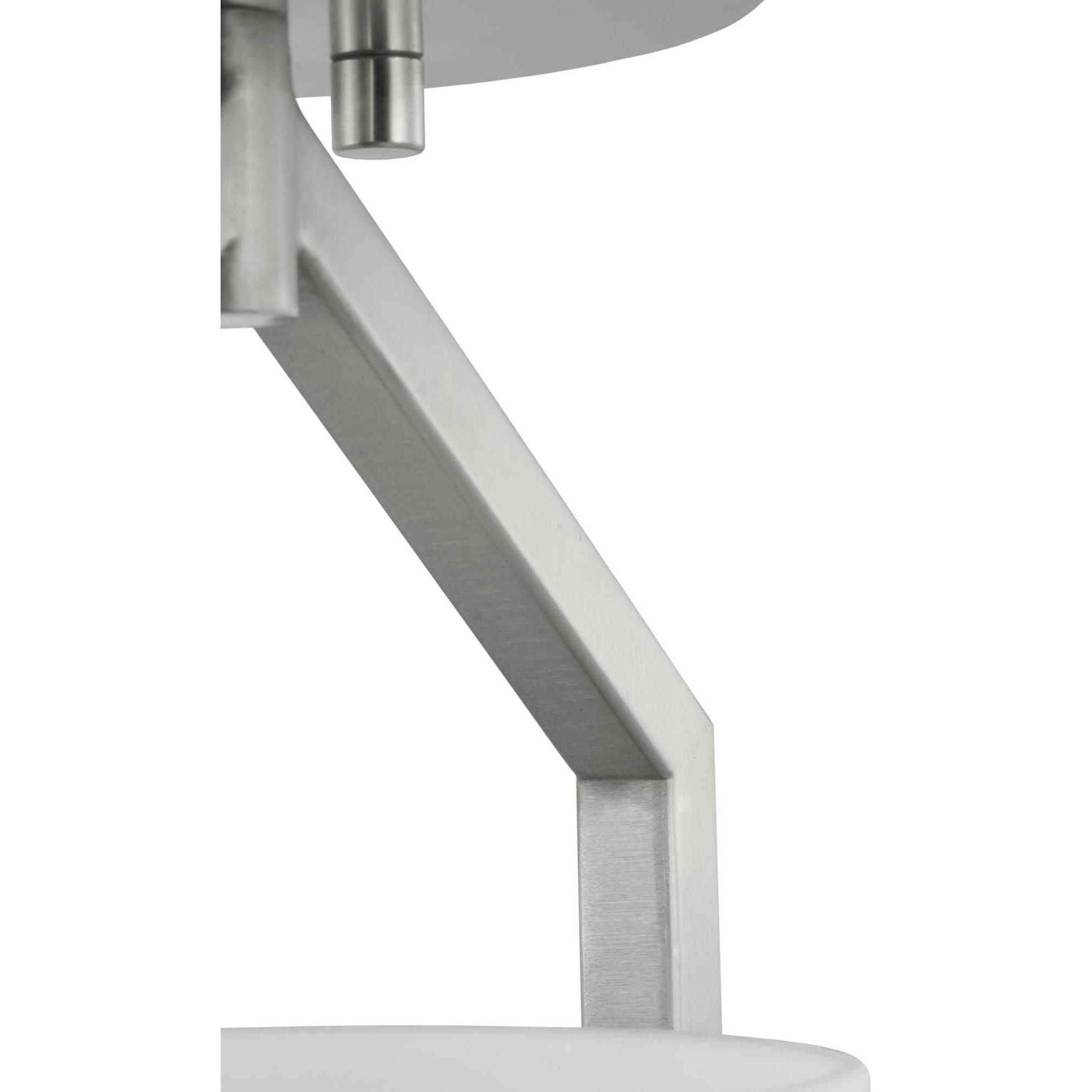 Vertex 1 Light 5 inch Brushed Nickel Semi-Flush Mount Ceiling Light