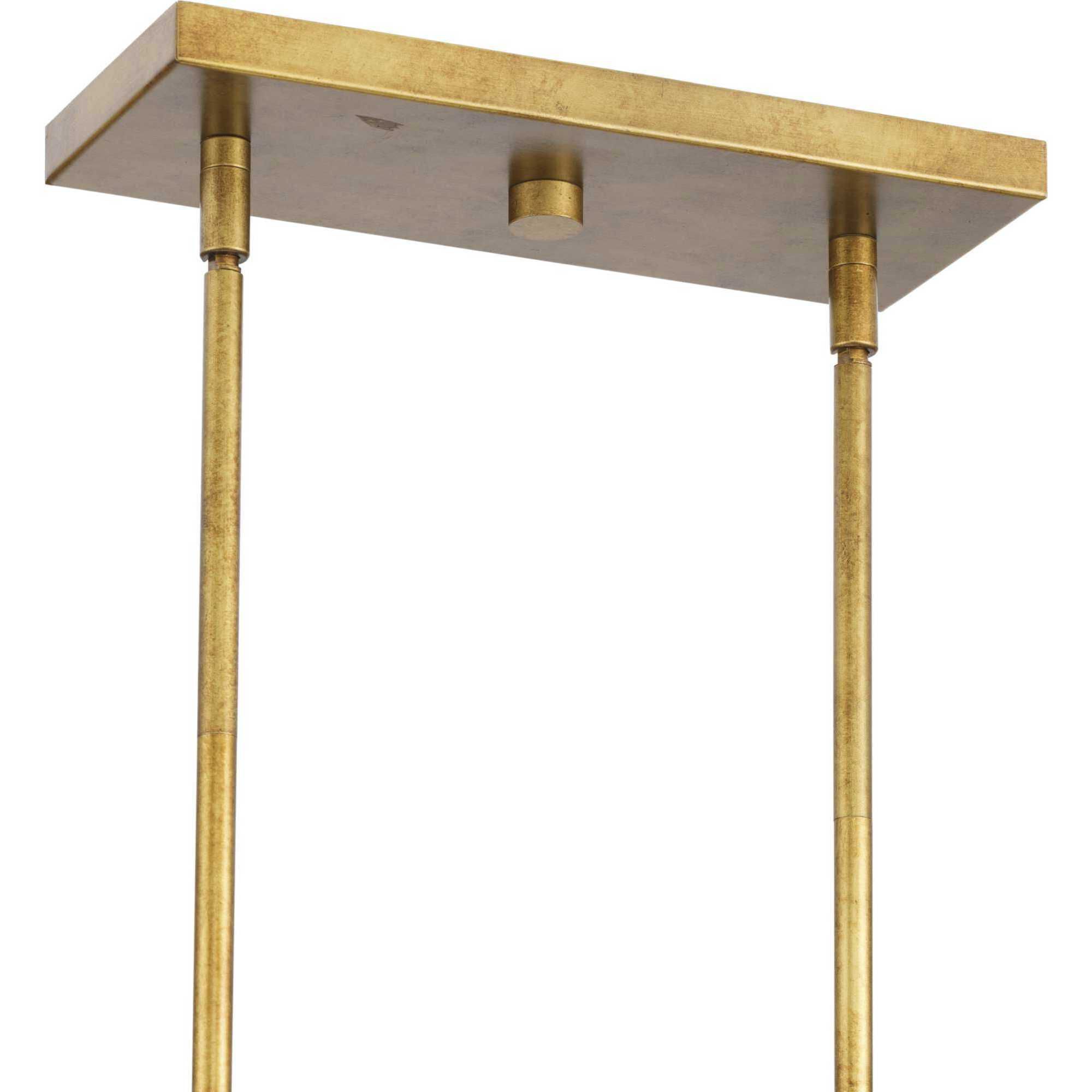 Laurel 7 Light 50.5 inch Gold Ombre Linear Chandelier Ceiling Light, Design Series