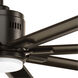 Vast 72 inch Antique Bronze Ceiling Fan, Progress LED