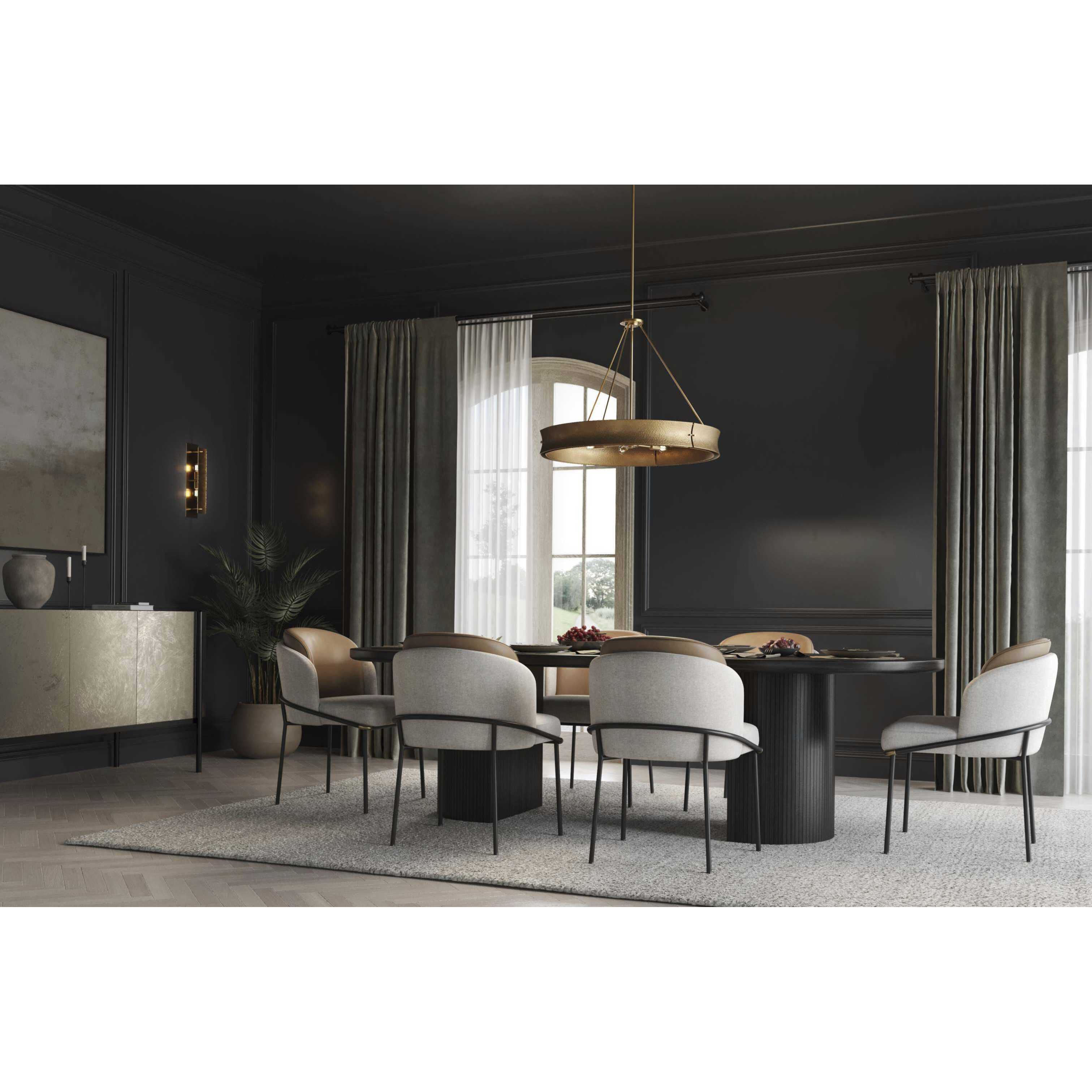 Lusail 6 Light 32 inch Soft Gold Chandelier Ceiling Light, Design Series