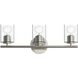 Replay 3 Light 22 inch Polished Nickel Bath & Vanity Light Wall Light