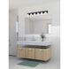 Merry 6 Light 48 inch Matte Black Bath Vanity Light Wall Light
