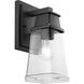 Greene Ridge 1 Light 12 inch Textured Black Outdoor Wall Lantern, Small