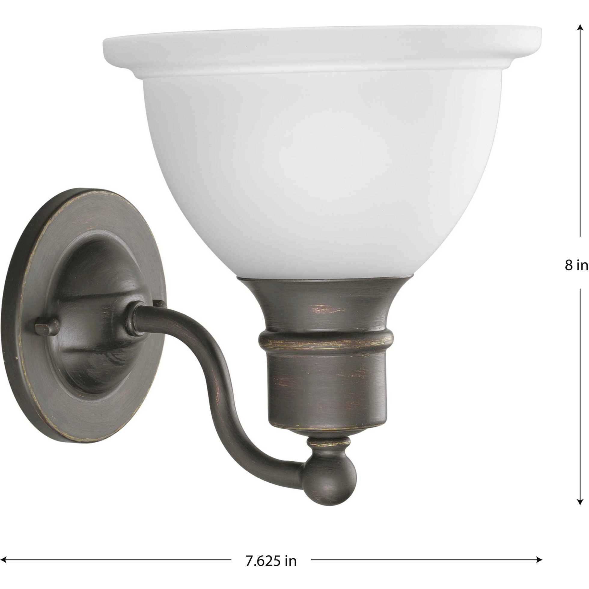 Madison 1 Light 7.63 inch Antique Bronze Bath Vanity Wall Light