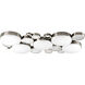 Bingo 5 Light 24 inch Brushed Nickel Close-to-Ceiling Ceiling Light