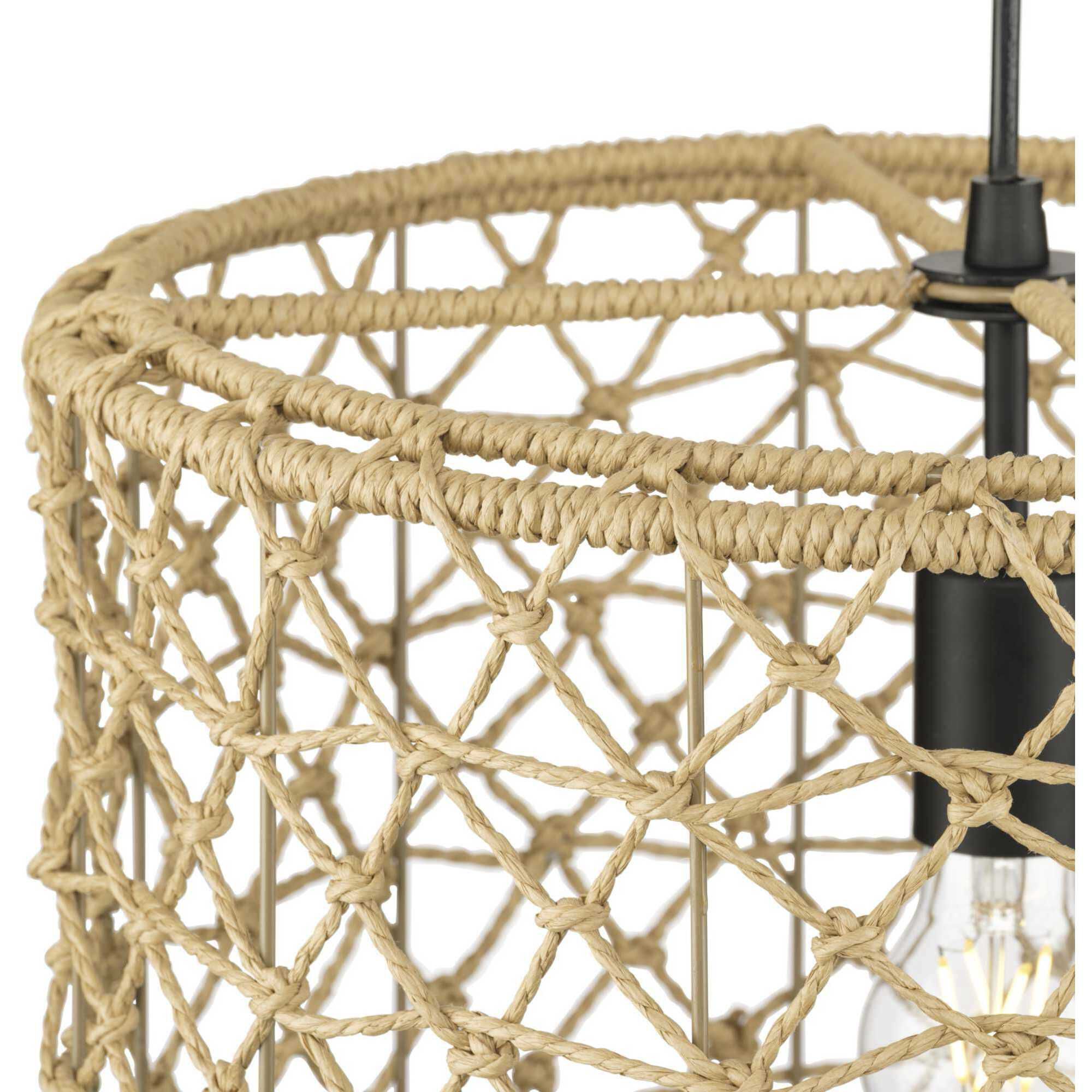 Chandra 1 Light 16 inch Matte Black Pendant Ceiling Light, Design Series