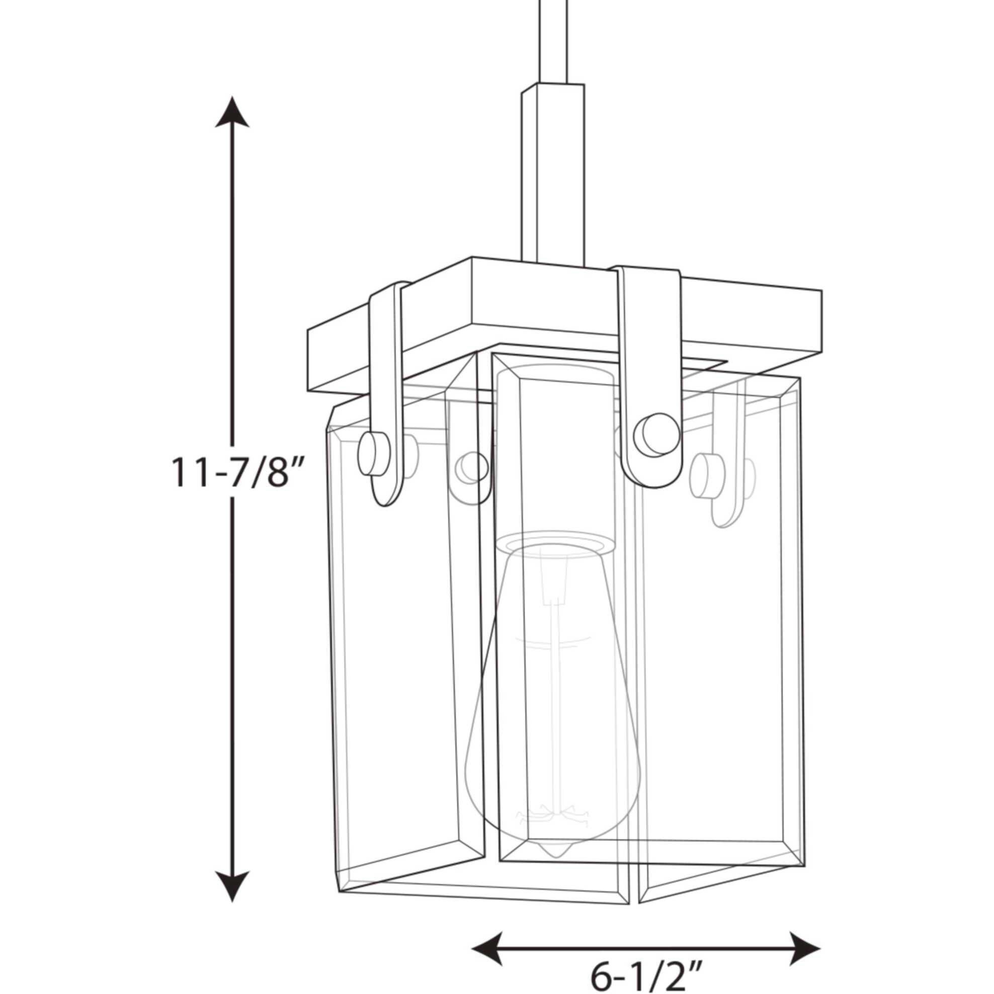 Glayse 1 Light 7 inch Antique Bronze Mini-Pendant Ceiling Light, Design Series