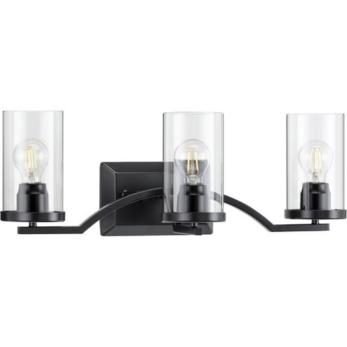 Lassiter 3 Light 24 inch Matte Black Bath Vanity Wall Light