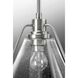Range 1 Light Brushed Nickel Pendant Ceiling Light