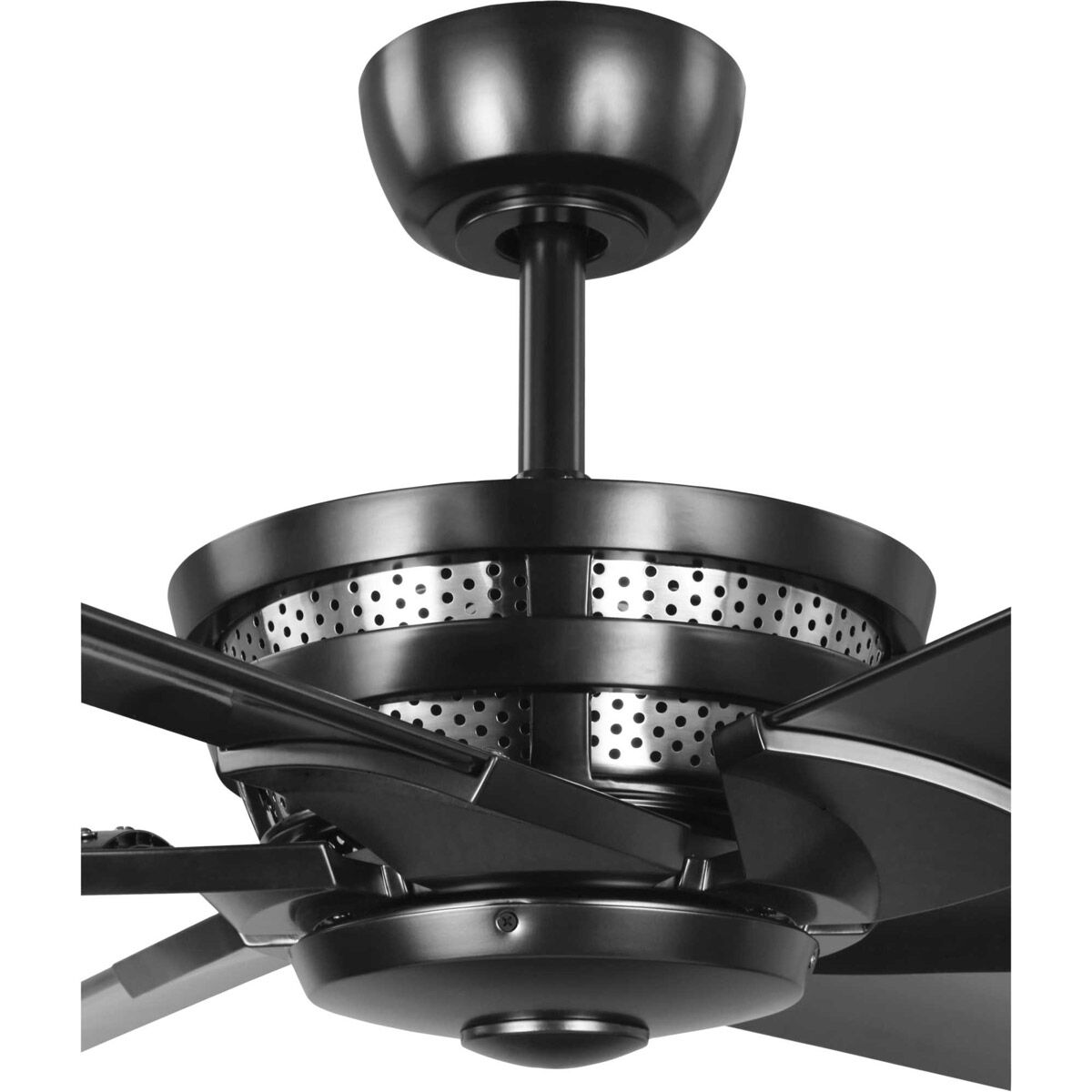 Huff 96 inch Black with Matte Black Blades Ceiling Fan