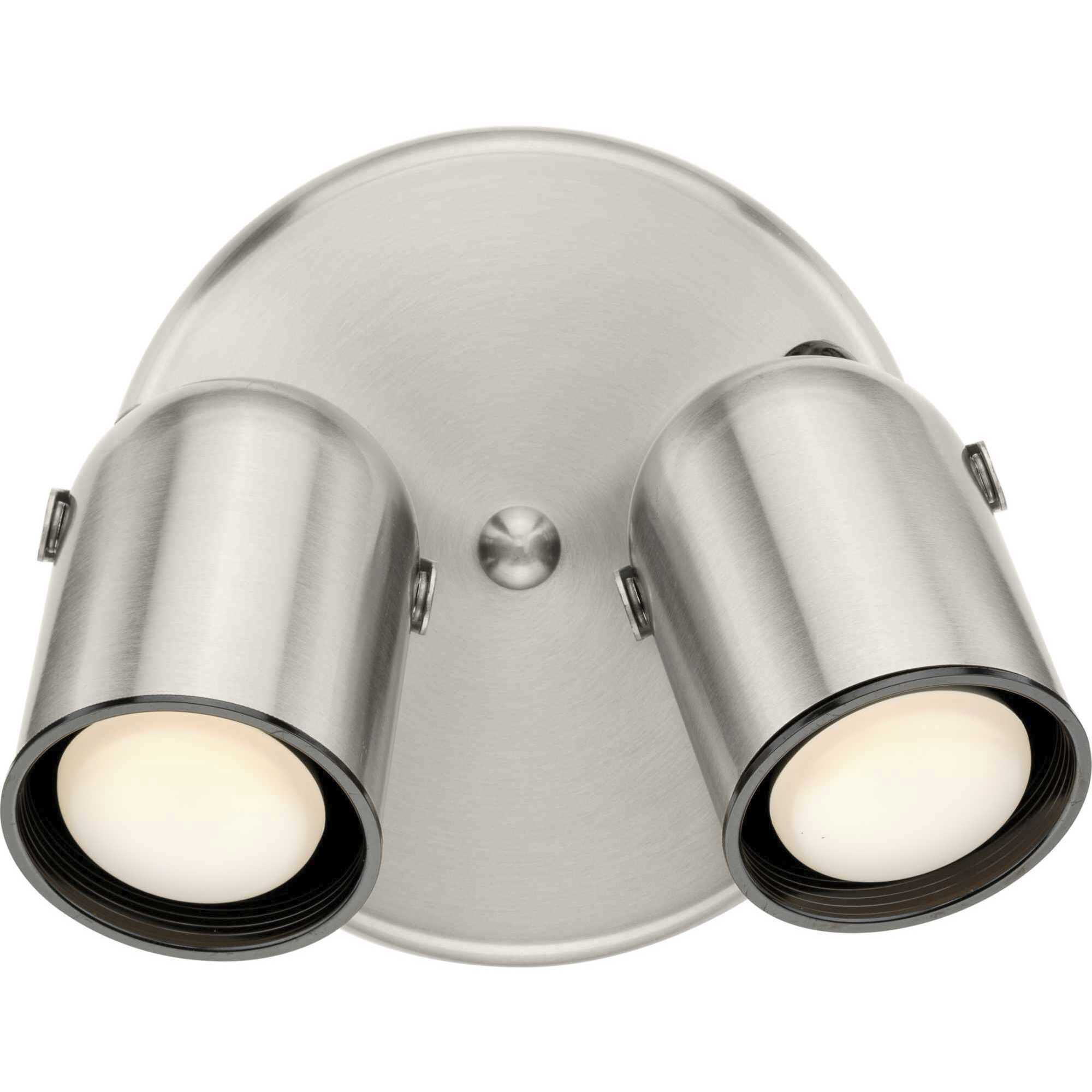 Progress P6149 09 Directional 2 Light 9 inch Brushed Nickel Multi Directional Wall Ceiling Light