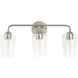 Celino 3 Light 23.25 inch Brushed Nickel Vanity Light Wall Light