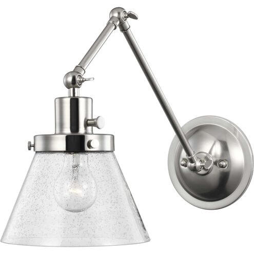 Hinton 18 inch 60.00 watt Brushed Nickel Swing Arm Wall Light