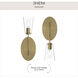 Jheni 1 Light 7 inch Brushed Gold Wall Sconce Wall Light