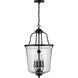 Bowman 4 Light 14 inch Matte Black Foyer Pendant Ceiling Light