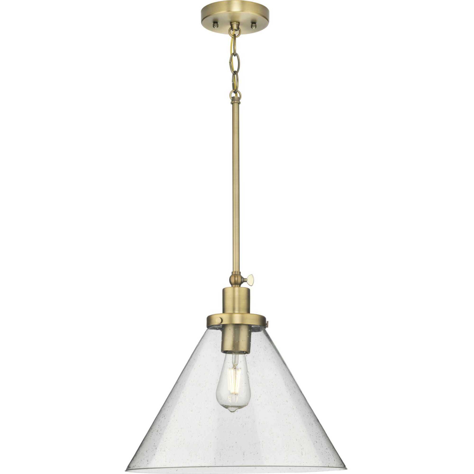 Progress P500384-163 Hinton 1 Light 16 inch Vintage Brass