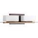 Rush 2 Light 16 inch Antique Bronze Bath Vanity Wall Light