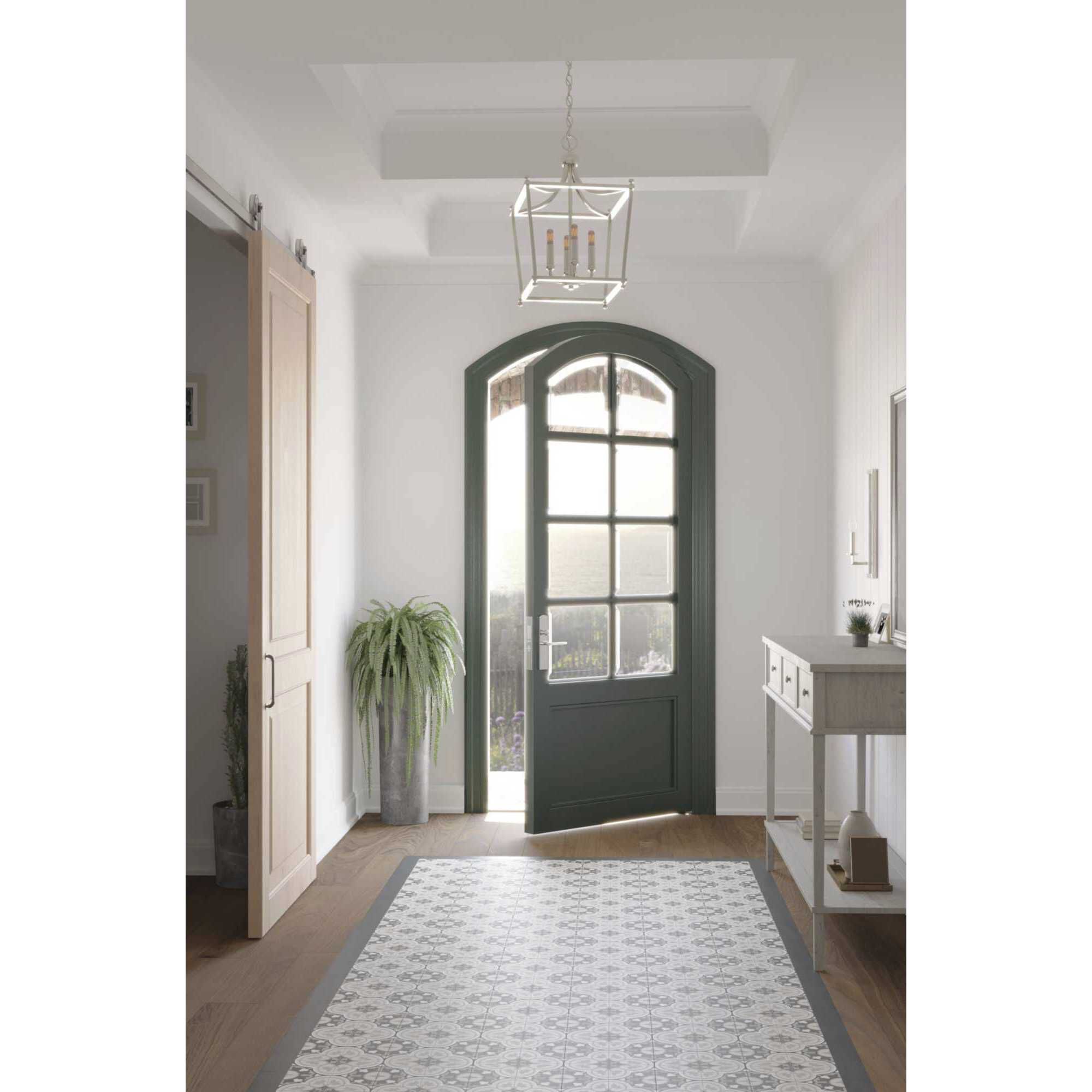 Parkhurst 4 Light 14.38 inch Brushed Nickel Foyer Pendant Ceiling Light