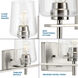 Calais 3 Light 24 inch Brushed Nickel Bath Vanity Wall Light