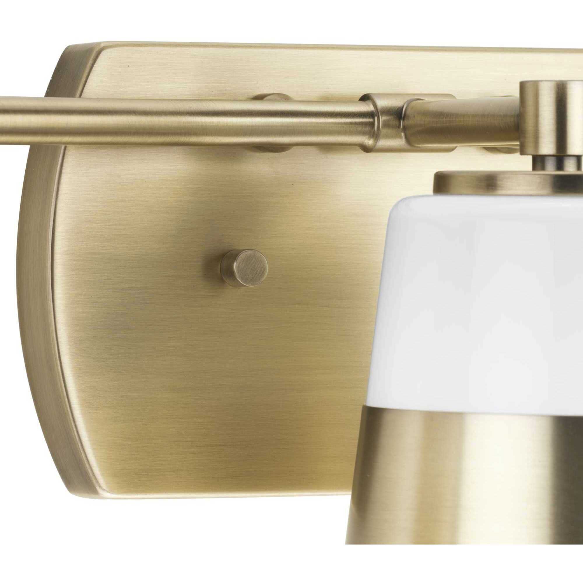 Haven 3 Light 24 inch Vintage Brass Bath Light Wall Light