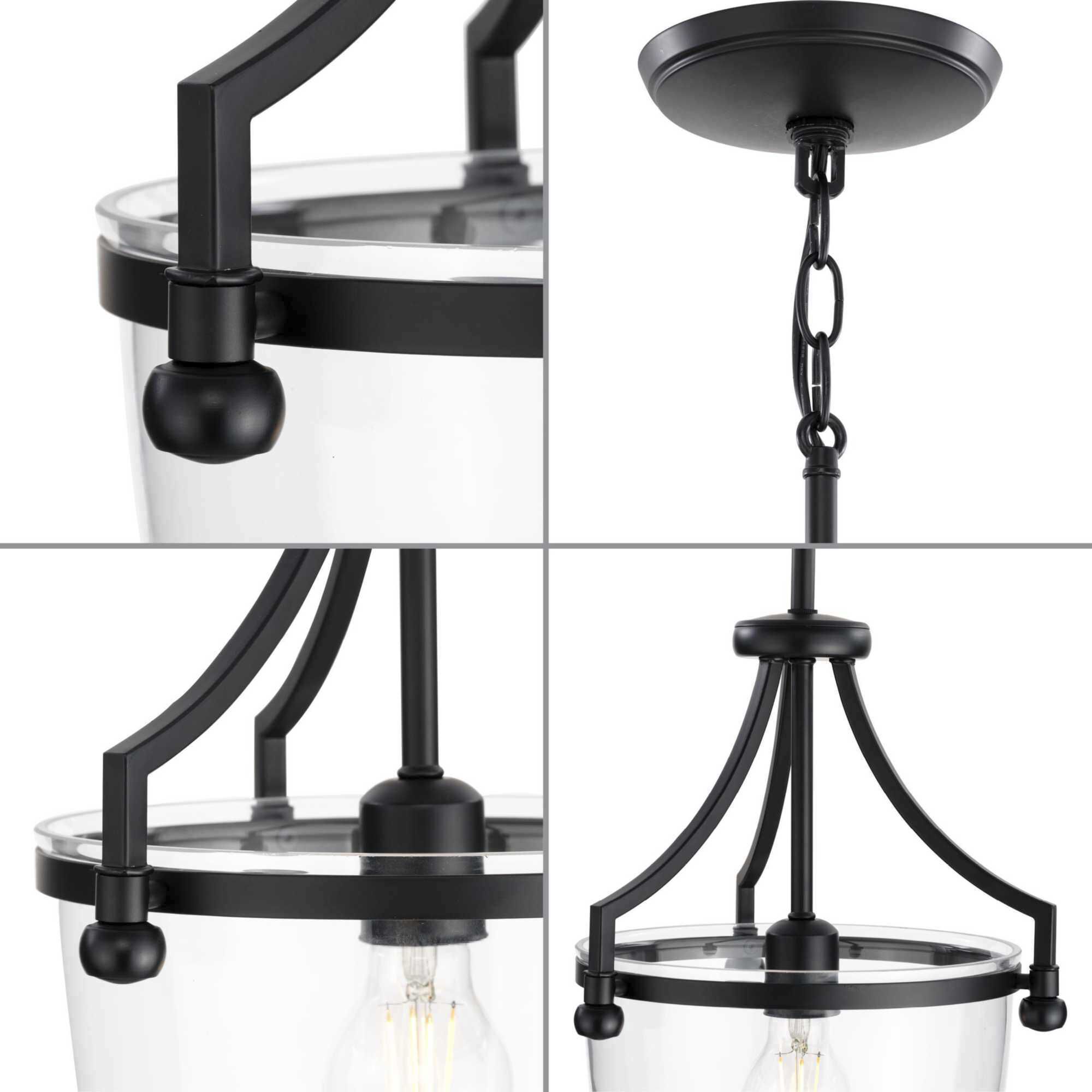 Parkhurst 1 Light 11.5 inch Matte Black Mini Pendant Ceiling Light