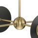 Trimble 4 Light 22.37 inch Brushed Bronze Linear Chandelier Ceiling Light, Design Series