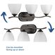 Laird 3 Light 23.75 inch Antique Bronze Bath Vanity Wall Light