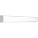 Linear Fluorescent Bath 1 Light 36 inch White Bath Vanity Wall Light