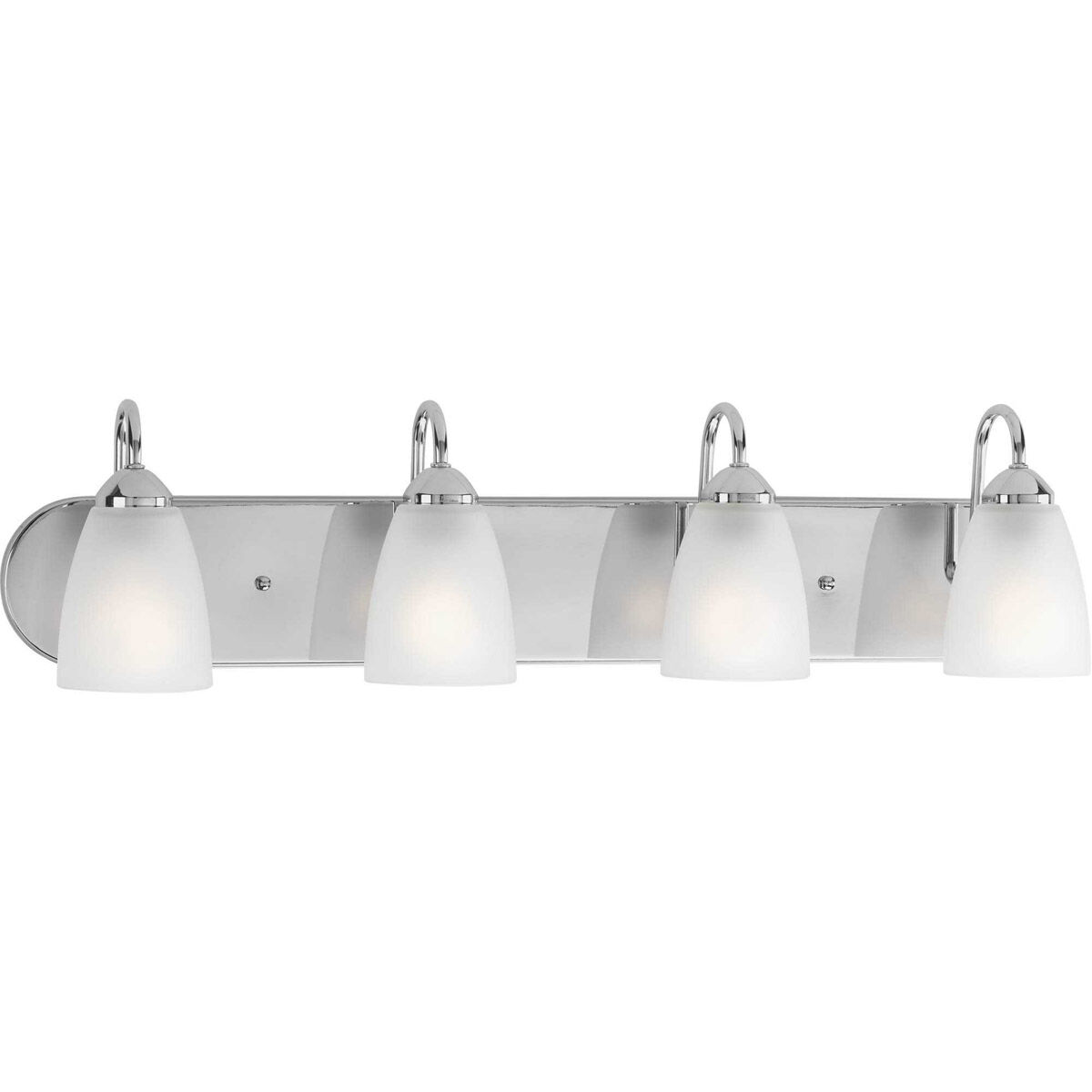 Gather 4 Light 30 inch Polished Chrome Bath Vanity Wall Light in Bulbs Not Included, Standard