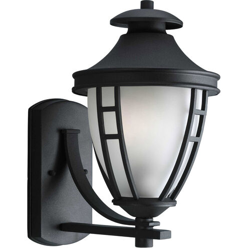 Fairview 1 Light 15 inch Textured Black Outdoor Wall Lantern