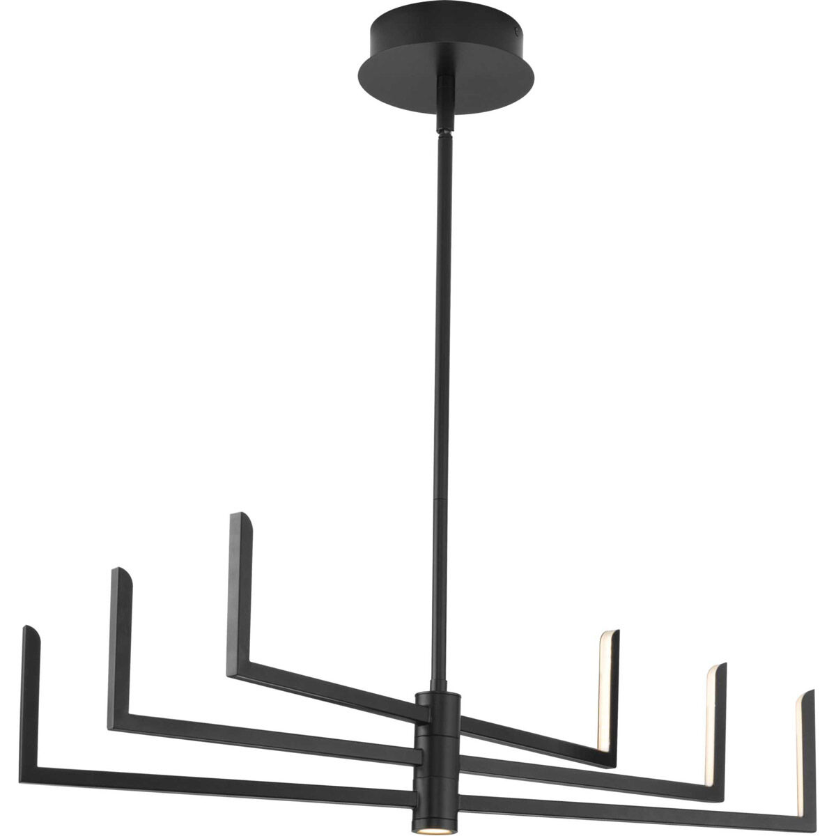 Progress P400260 031 30 Pivot LED LED 28 inch Matte Black Chandelier Ceiling Light Progress LED