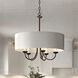 Drum Shade 5 Light 21.63 inch Antique Bronze Chandelier Ceiling Light
