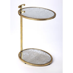 Butler Loft Ciro Gold Metal & Mirror 23 X 16 inch Antique Gold Leaf Accent Table