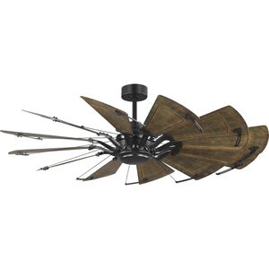 Springer II 60 inch Architectural Bronze with Distressed Walnut (Painted) Blades Ceiling Fan